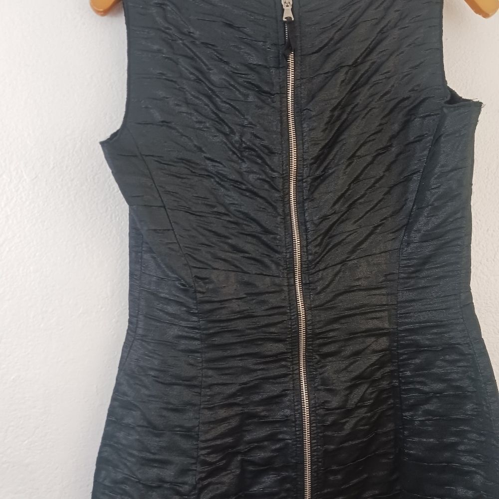 Dolce & Gabbana Black Metallic sleeveless  midi Dress size 42/6 - Picture 7 of 11